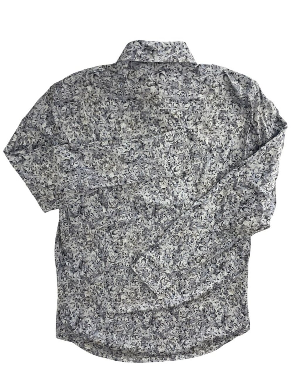 Bugatchi Platinum Long Sleeve Button-Up Shirt Floral Stretch Men's Sz M $199MSRP - Picture 2 of 8